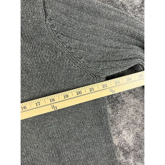Polo Jeans Company Knitted 1/4 Zip Sweater Logo Gray Men's L Mock Neck - Picture 5 of 10